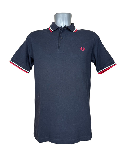 Fred Perry Poloshirt marineblau Größe M