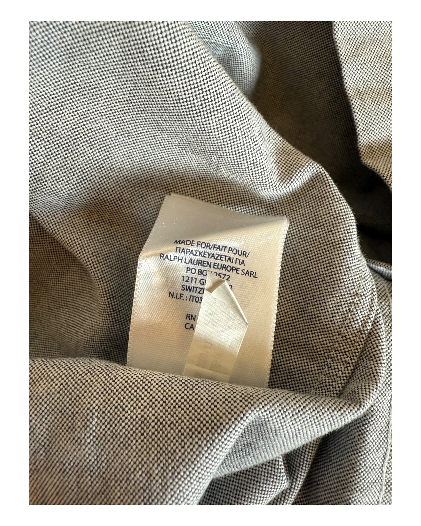 Polo Ralph Lauren Oxfordhemd grau Größe M