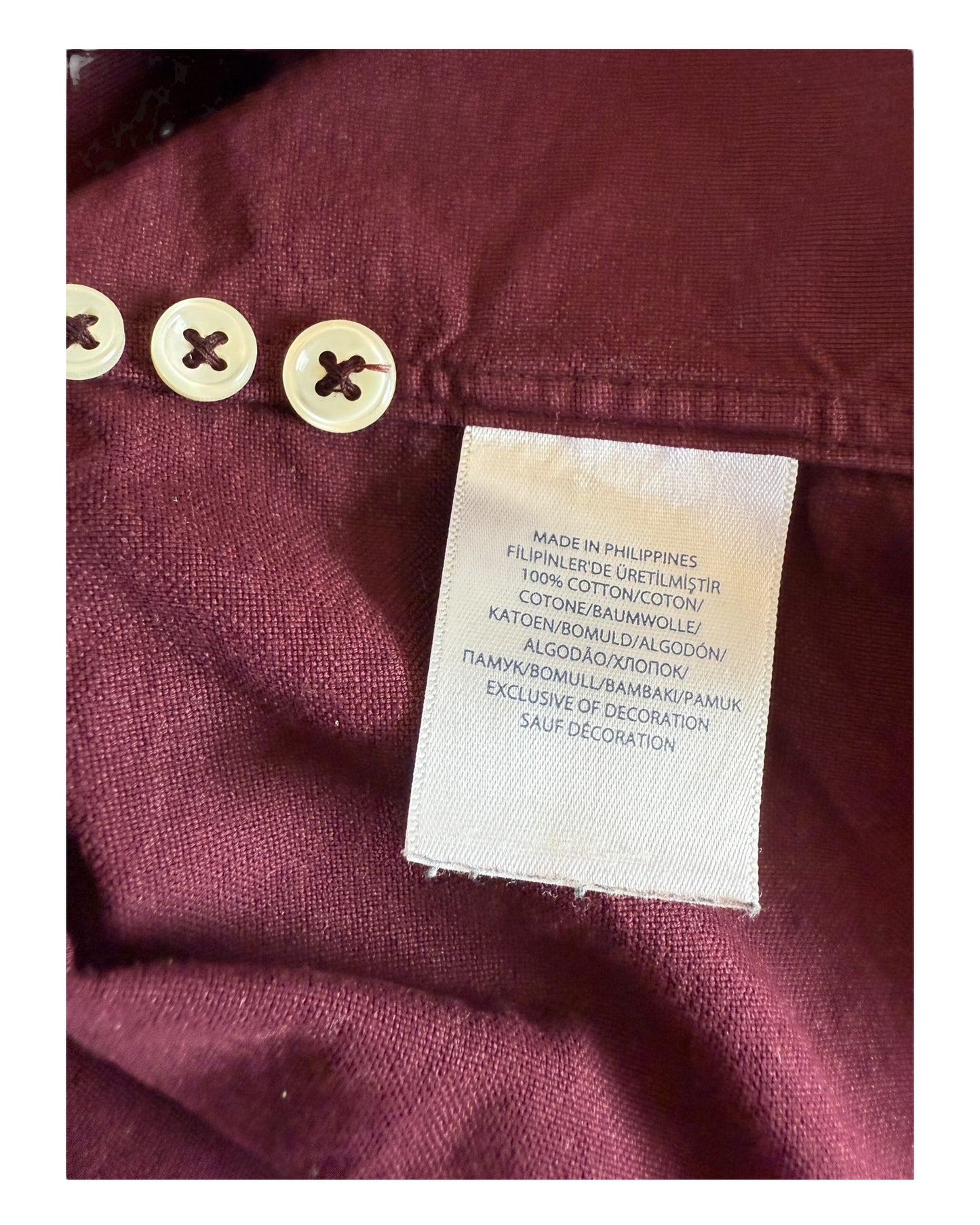 Polo Ralph Lauren Oxfordhemd bordeauxrot Größe M