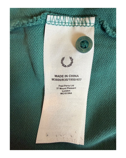 Fred Perry Poloshirt grün Größe M