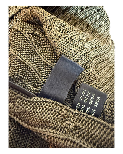 Polo Ralph Lauren Zopfmuster Pullover khaki Größe S