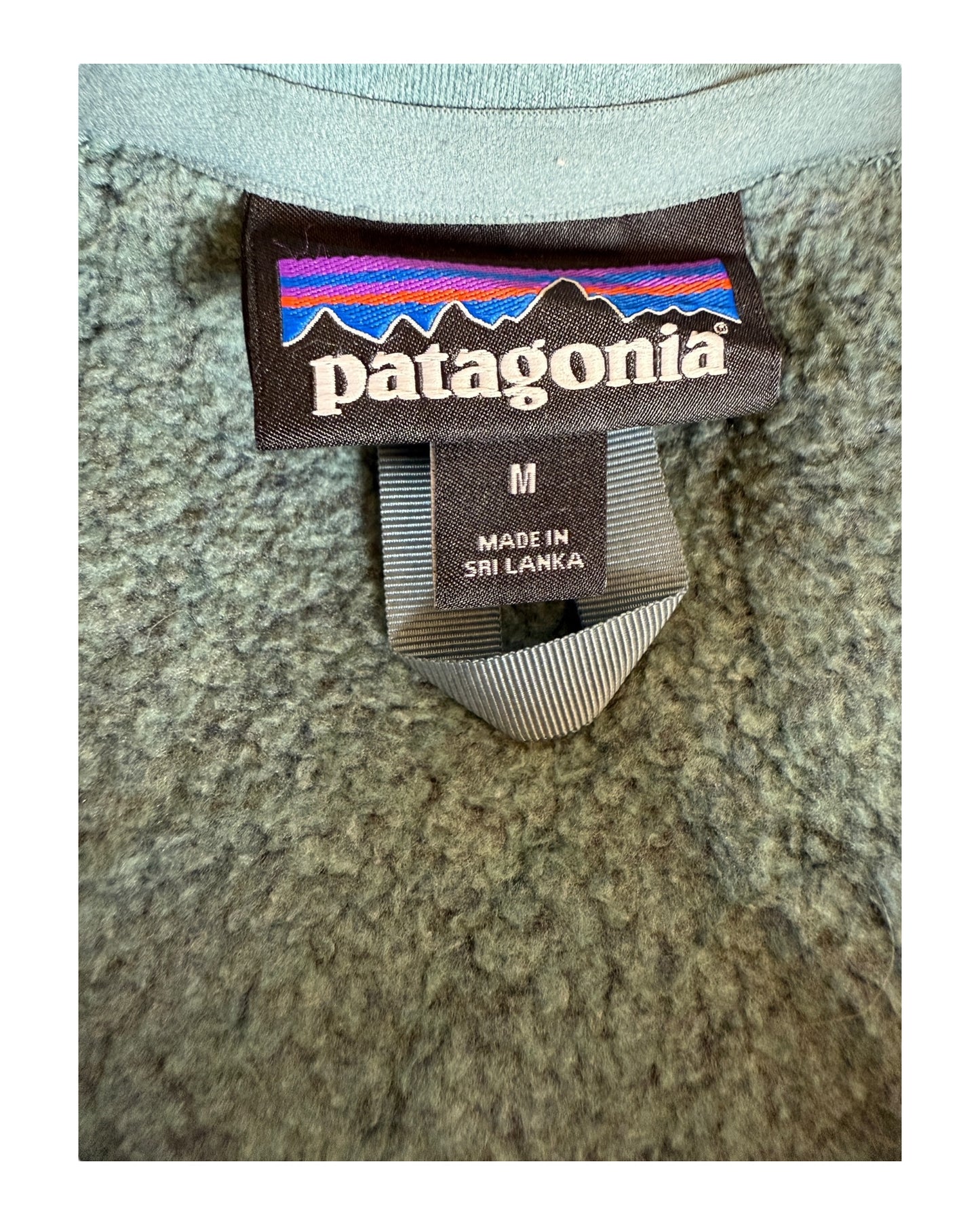 Patagonia Fleece Jacke kobaltgrün Größer M
