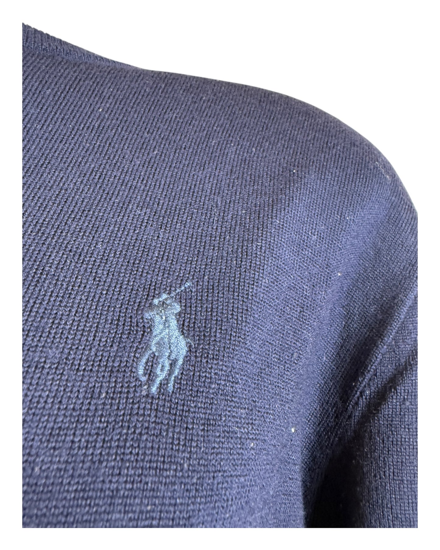 Polo Ralph Lauren Pullover Merinowolle marineblau Größe M