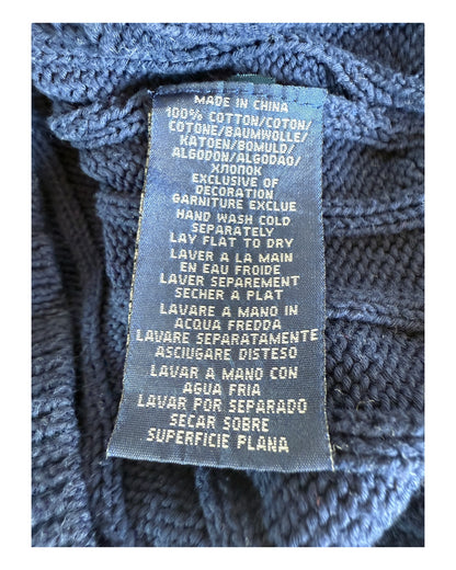Polo Ralph Lauren Zopfmuster Pullover marineblau Größe S