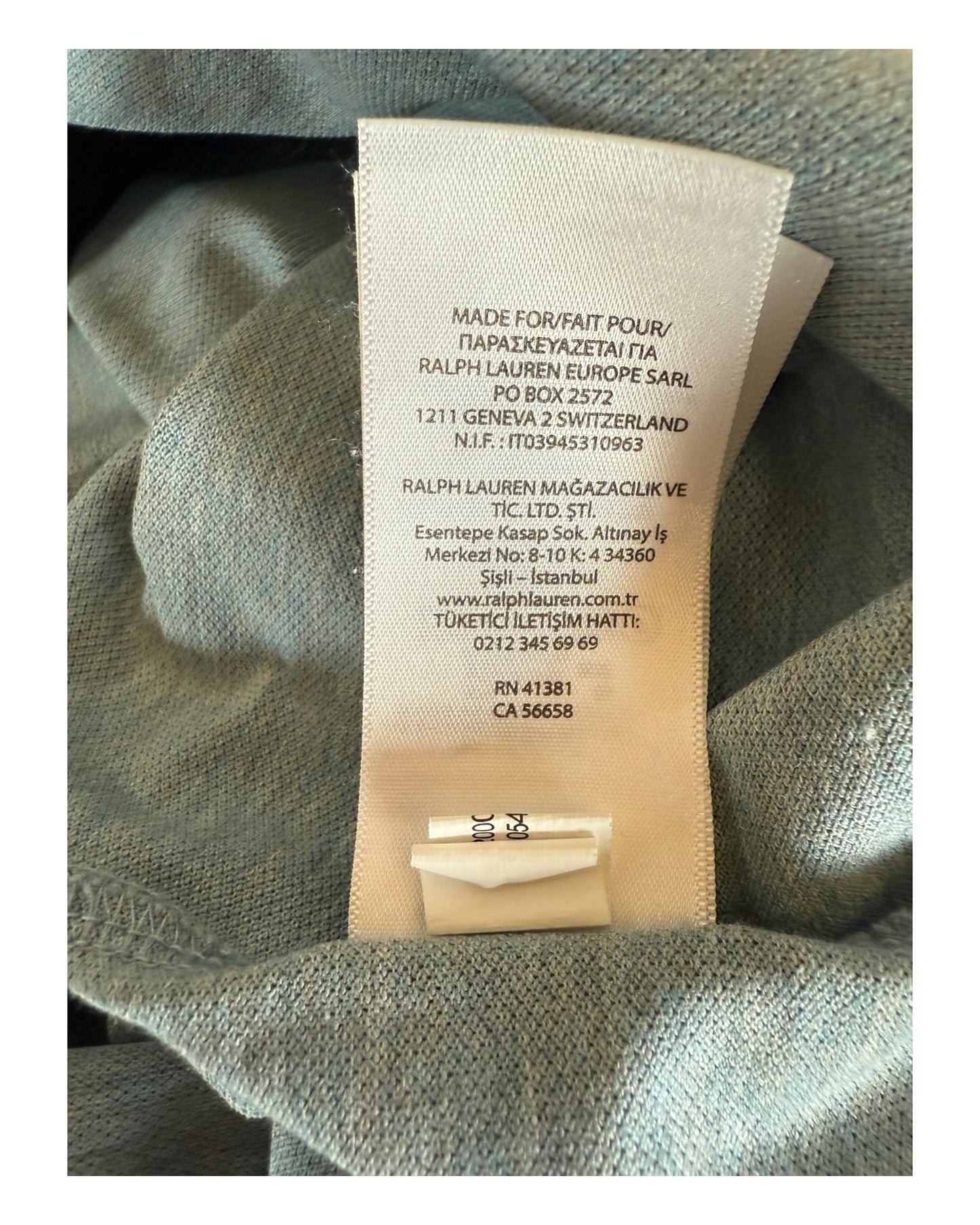 Polo Ralph Lauren Poloshirt hellblau meliert Größe M