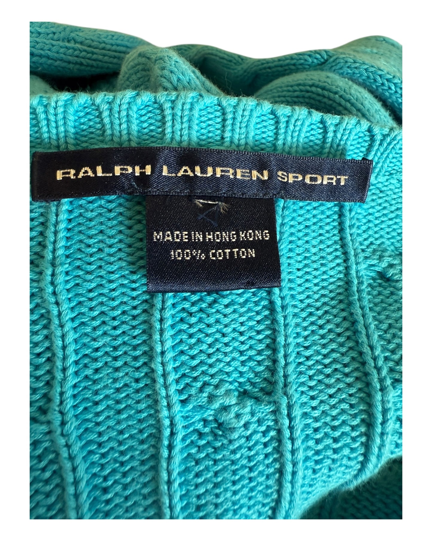 Polo Ralph Lauren Zopfmuster Pullover trükis Größe M
