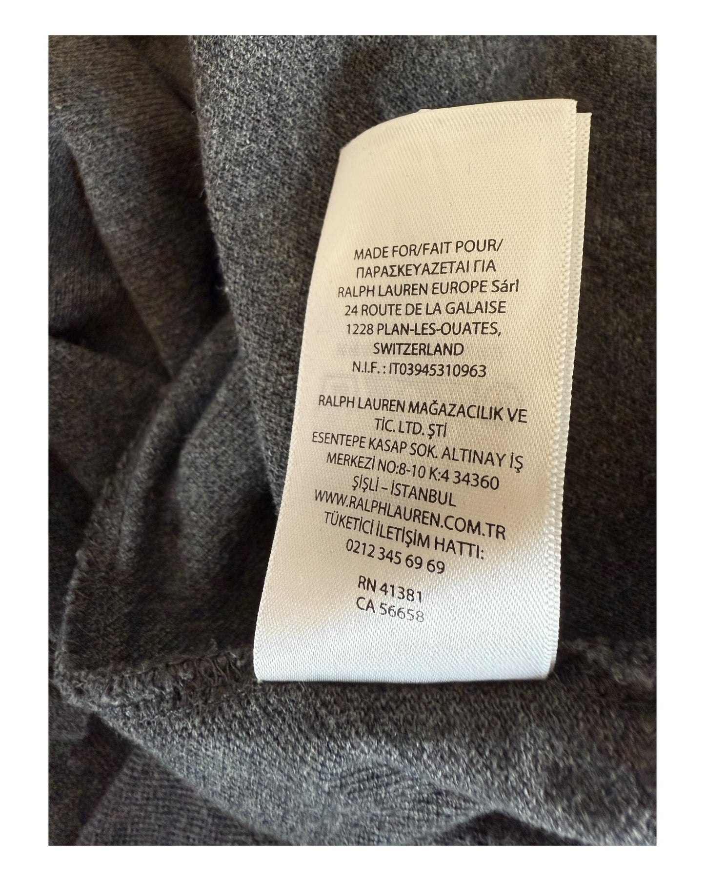 Polo Ralph Lauren Poloshirt grau Größe L