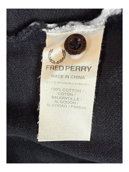 Fred Perry Poloshirt schwarz Größe L