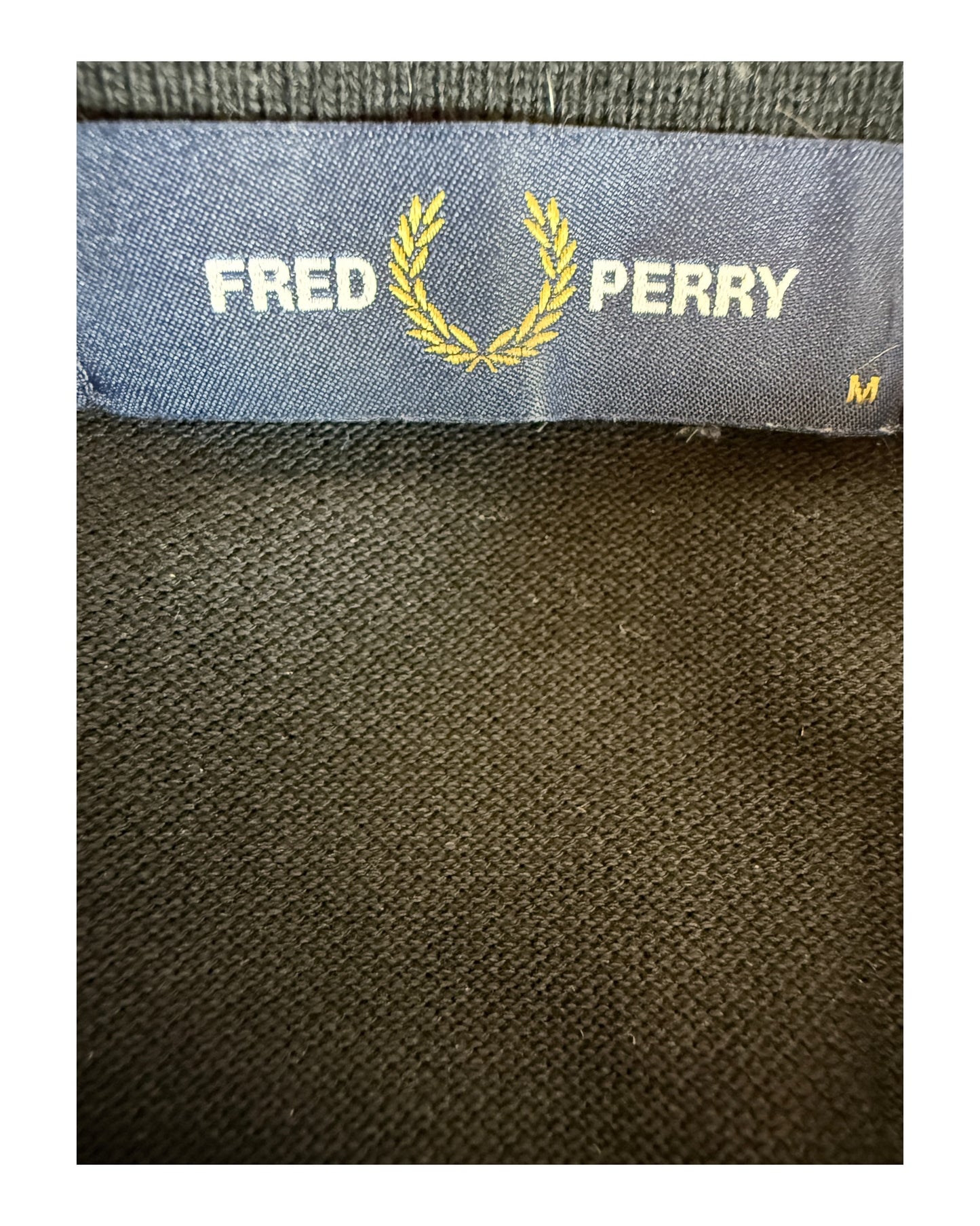 Fred Perry Poloshirt schwarz Größe M
