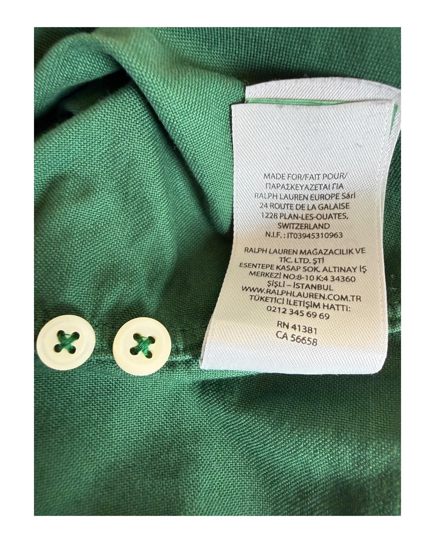 Polo Ralph Lauren Hemd grün Größe M