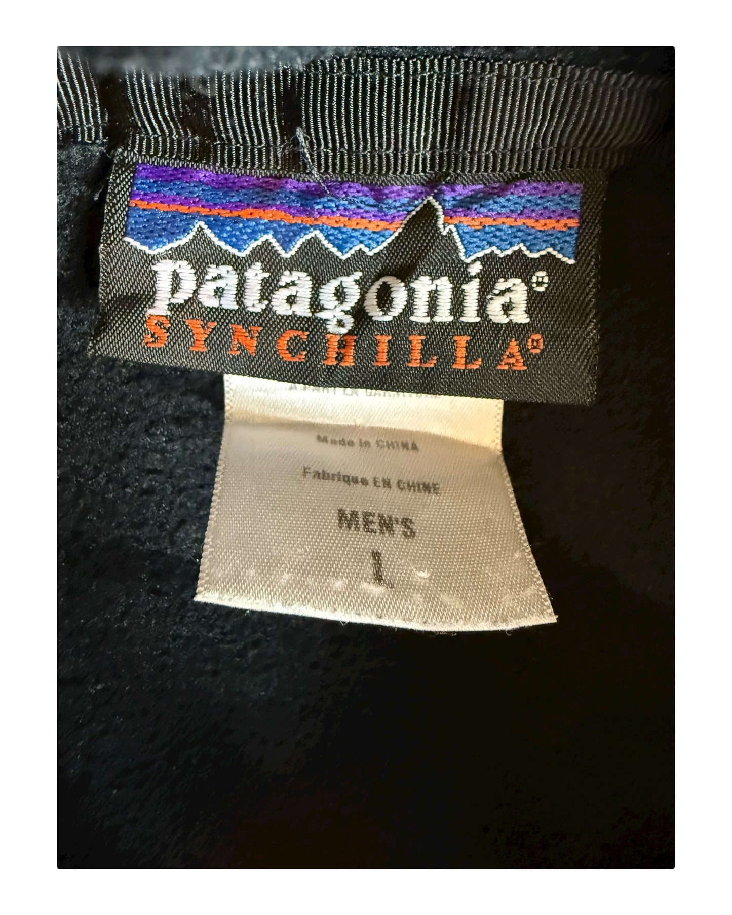 Patagonia Fleece Jacke schwarz Größe L