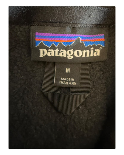 Patagonia Fleece Half Zip Pullover schwarz Größe M