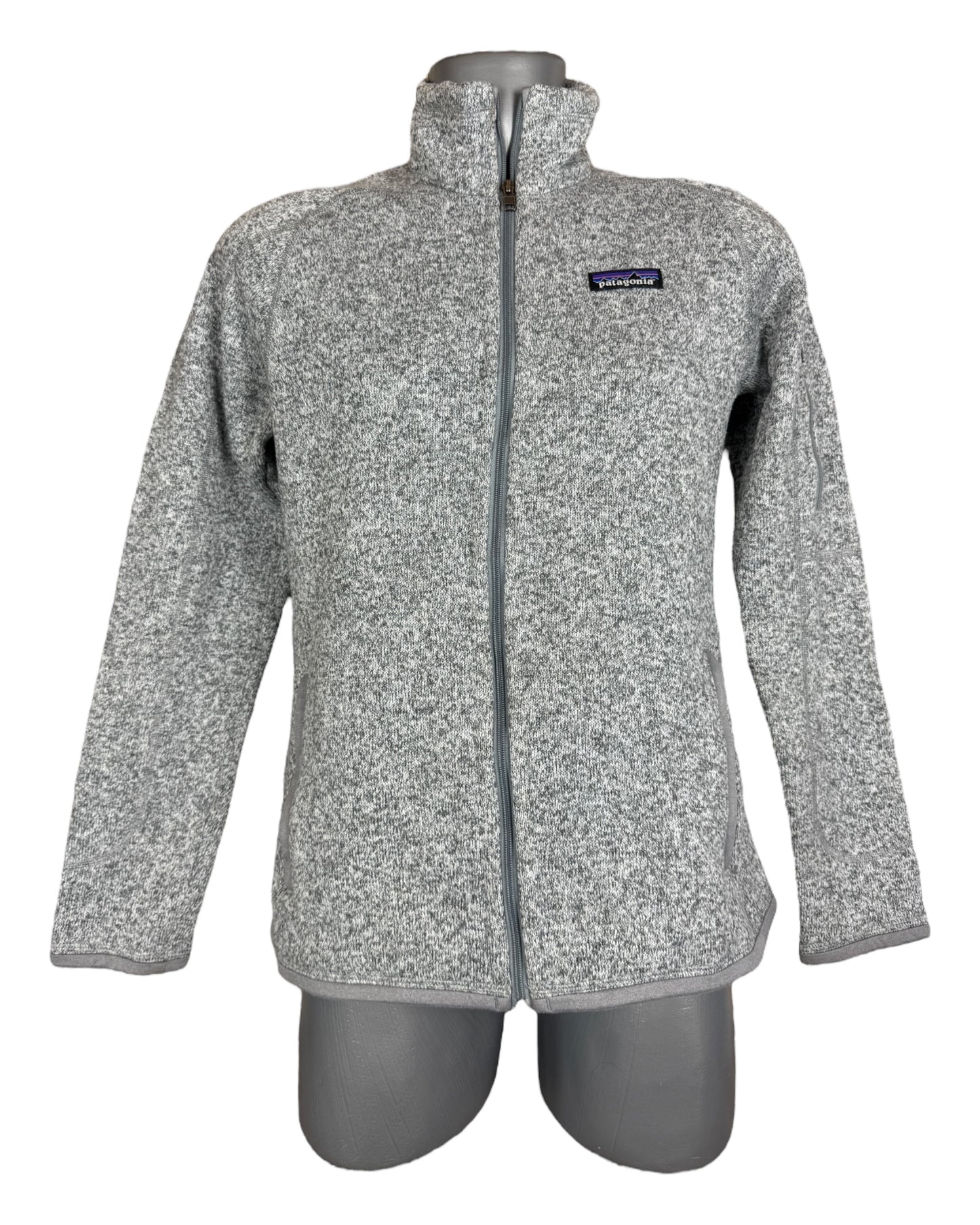 Patagonia Fleece Jacke grau Größe S