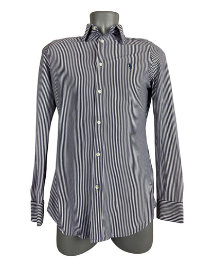 Polo Ralph Lauren Bluse violett weiß gestreift Größe M