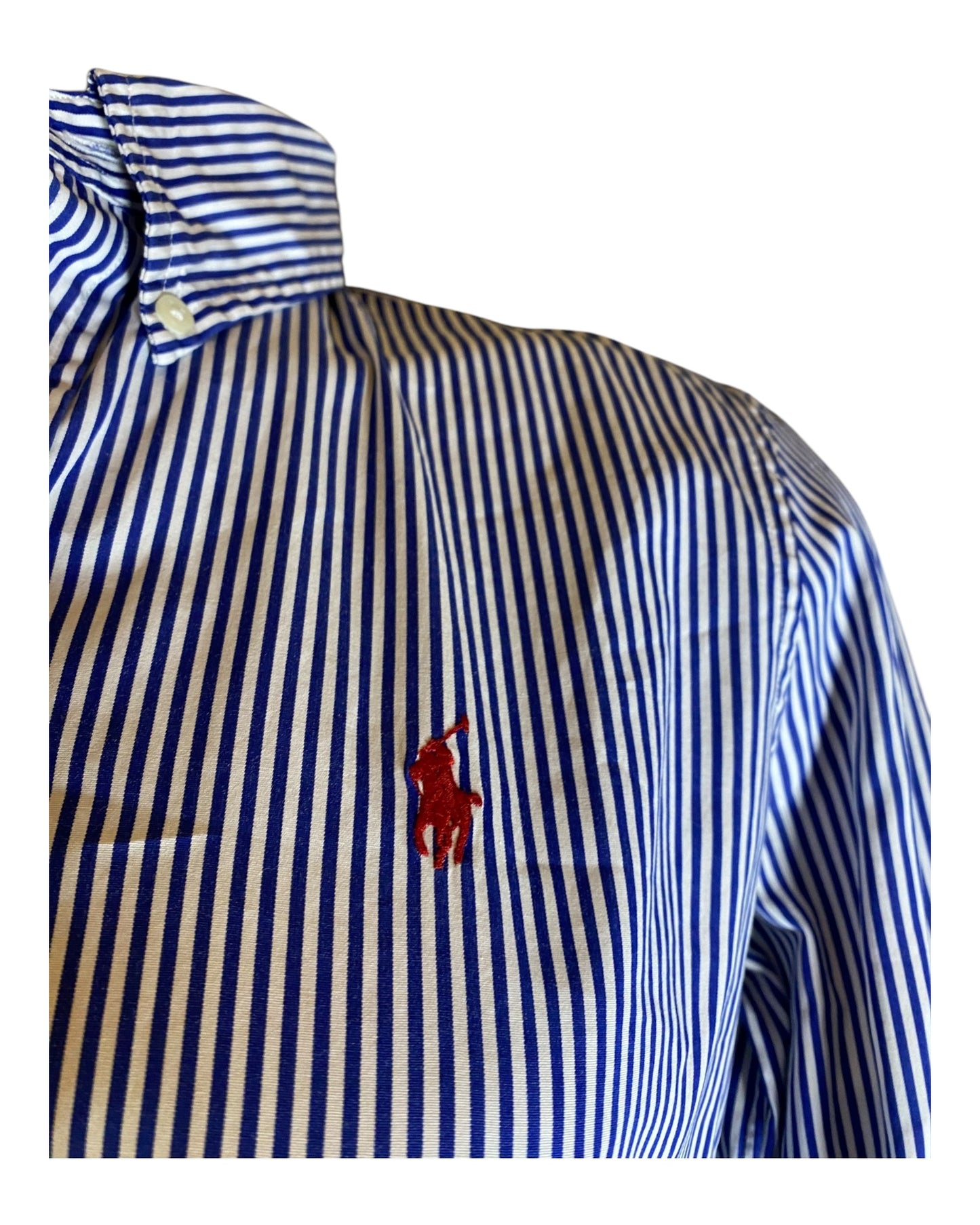 Polo Ralph Lauren Bluse blau weiß gestreift Größe M / 10