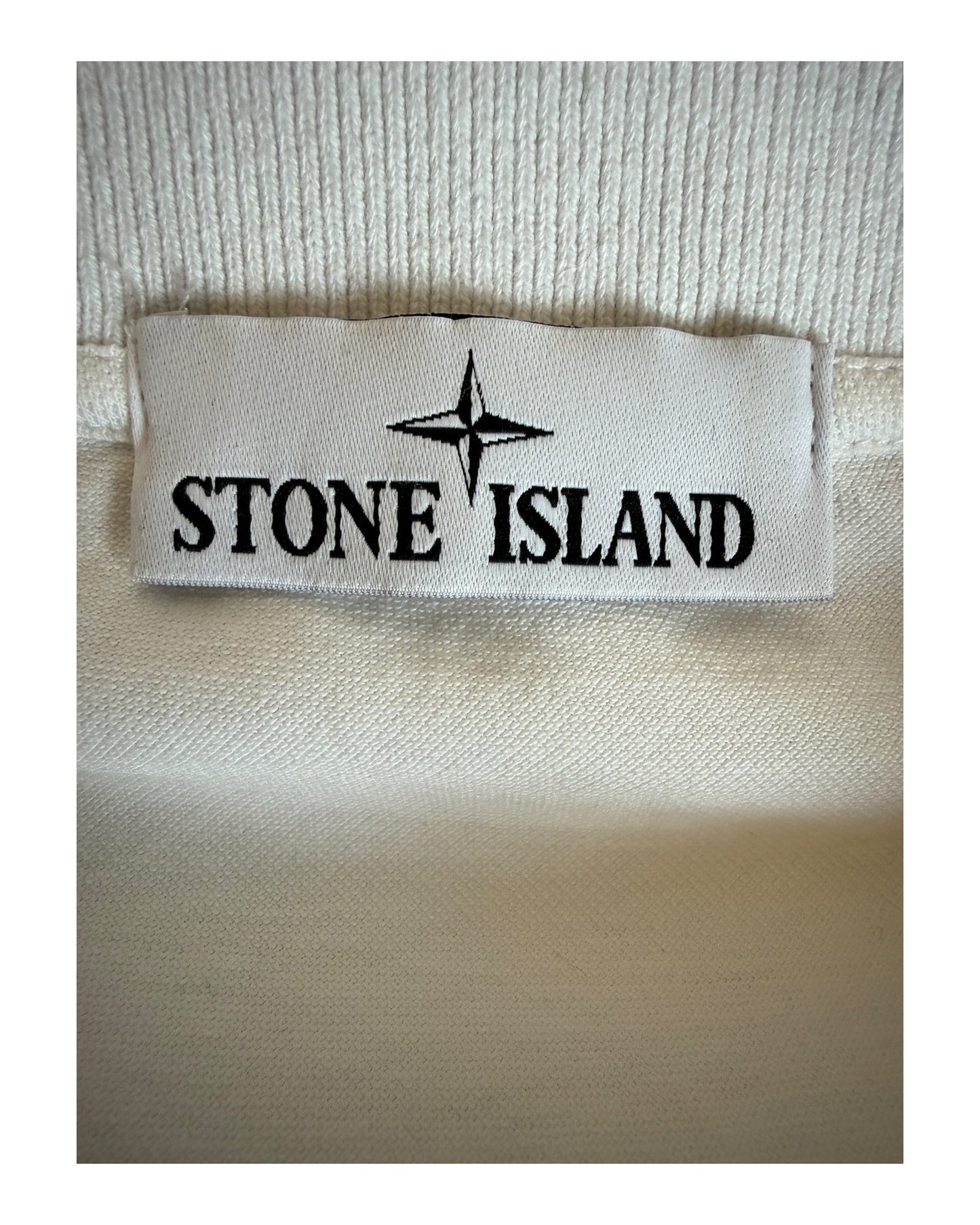 Stone Island Poloshirt weiß Größe L
