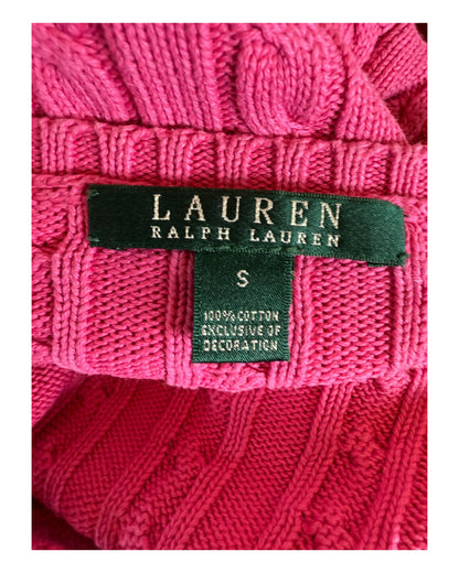 Polo Ralph Lauren Zopfmuster Pullover pink Größe S
