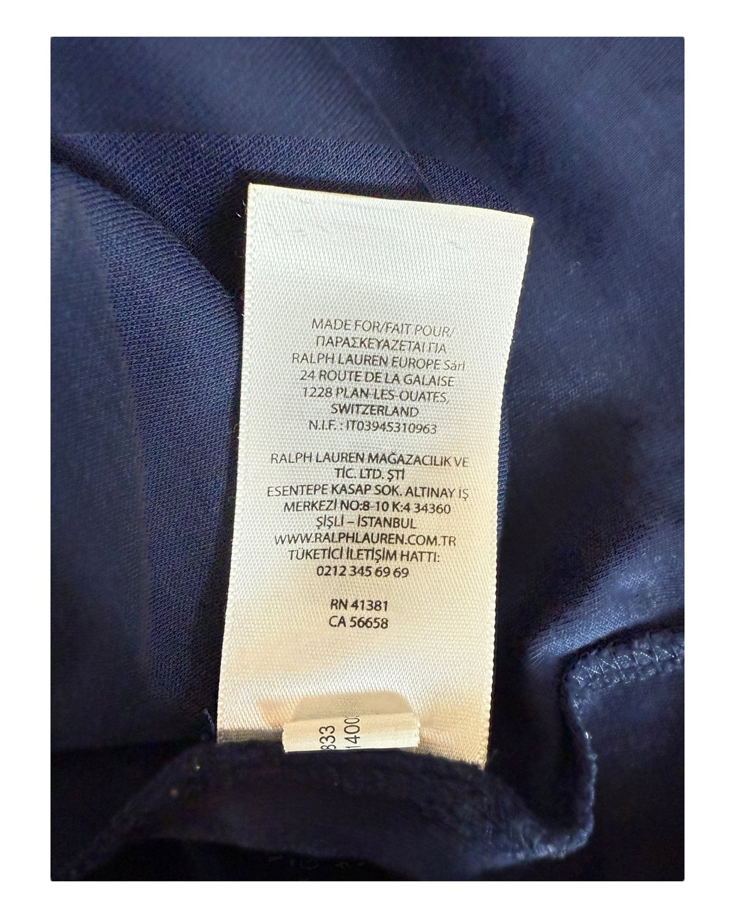 Polo Ralph Lauren Poloshirt marineblau Größe L