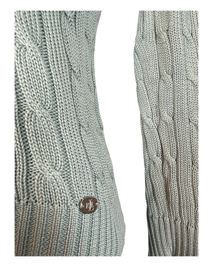 Polo Ralph Lauren Zopfmuster Pullover hellblau Größe M