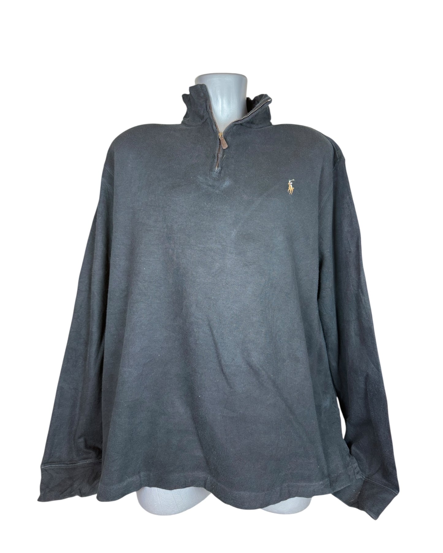 Polo Ralph Lauren Half Zip Pullover schwarz Größe L