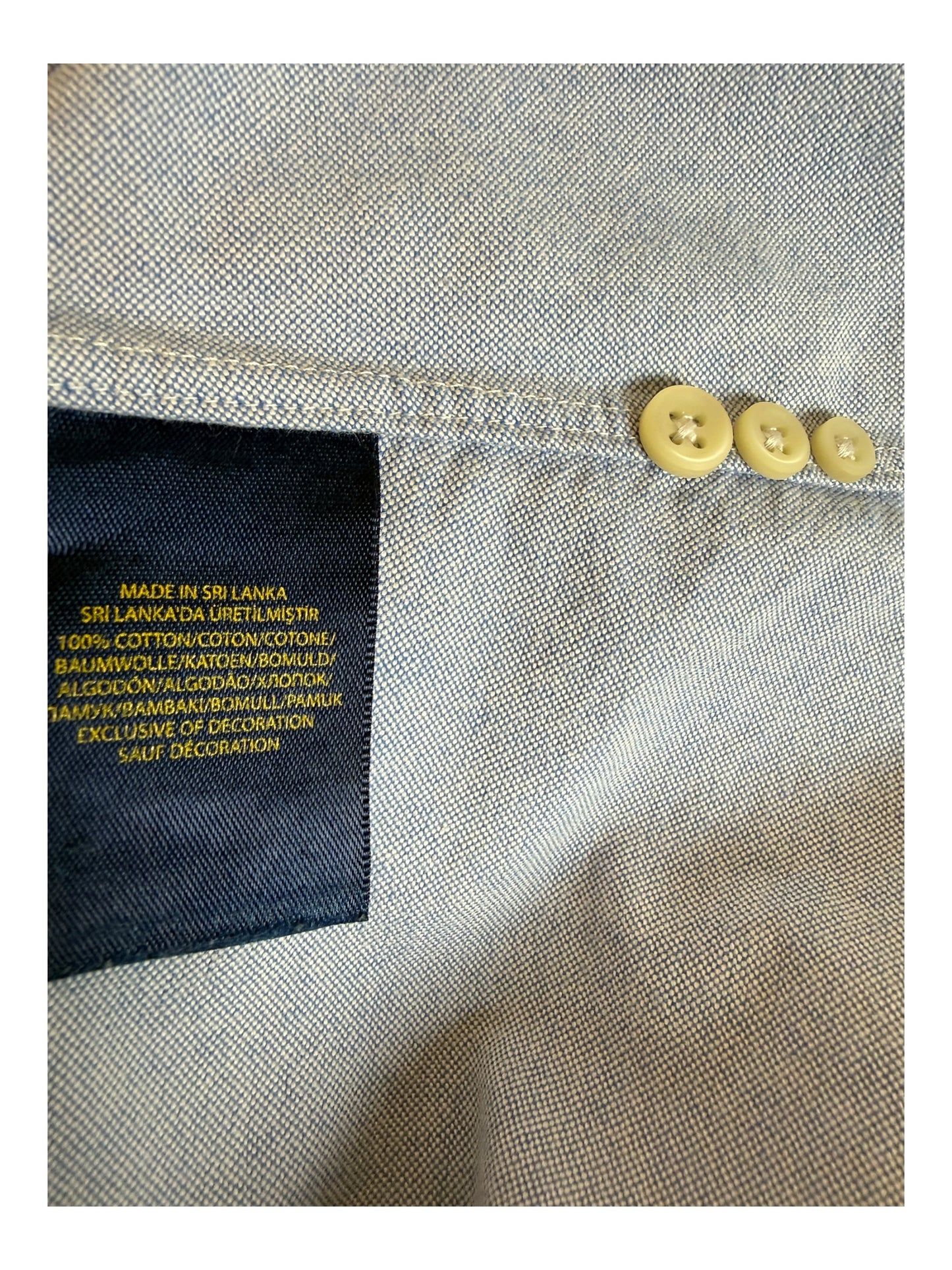 Polo Ralph Lauren Oxford Bluse hellblau Größe S