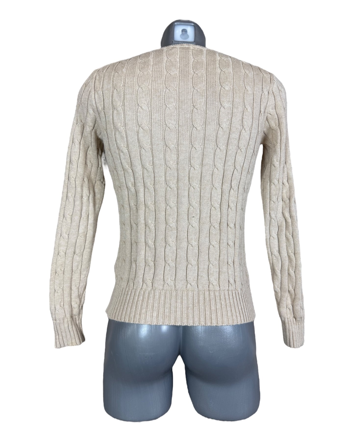 Polo Ralph Lauren Zopfmuster Pullover beige Größe S