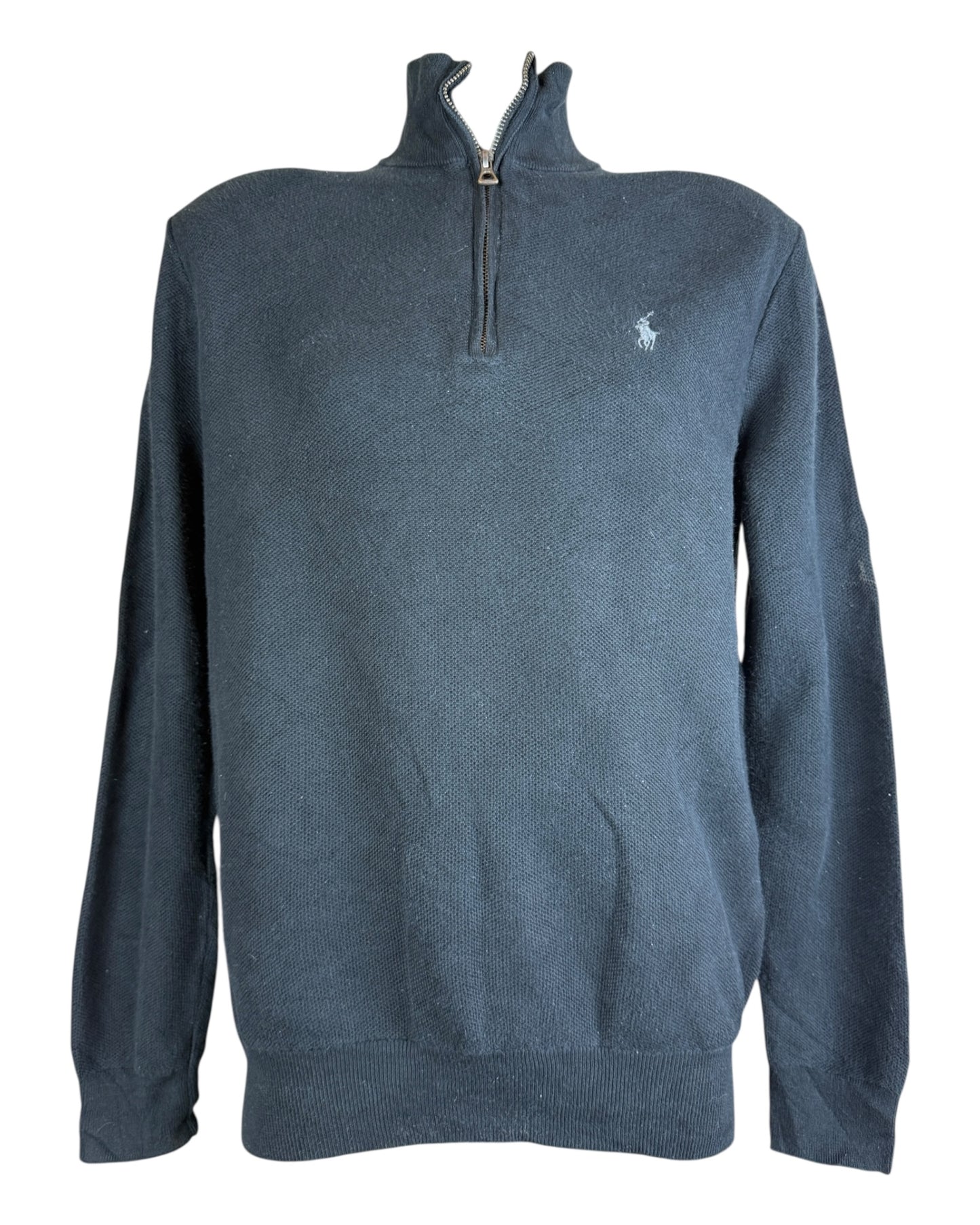 Polo Ralph Lauren Zopfmuster Pullover schwarz Größe M