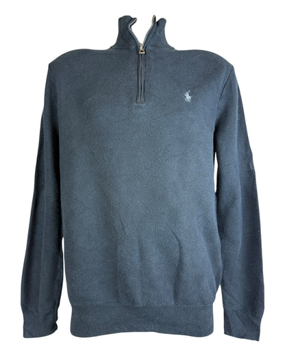 Polo Ralph Lauren Zopfmuster Pullover schwarz Größe M