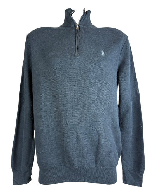 Polo Ralph Lauren Zopfmuster Pullover schwarz Größe M