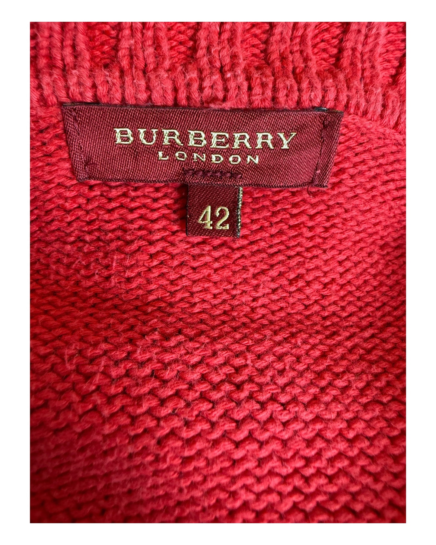 Burberry Pullover rot Größe L
