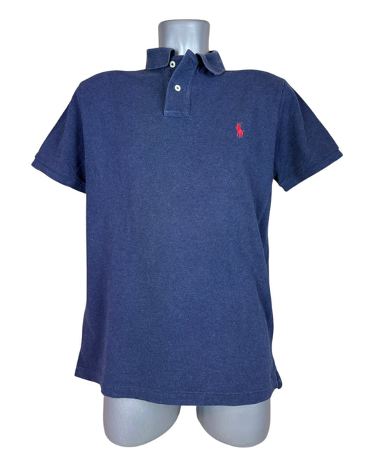 Polo Ralph Lauren Poloshirt marineblau meliert Größe L