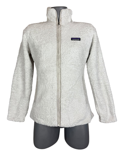 Patagonia Fleece Jacke weiß creme Größe S