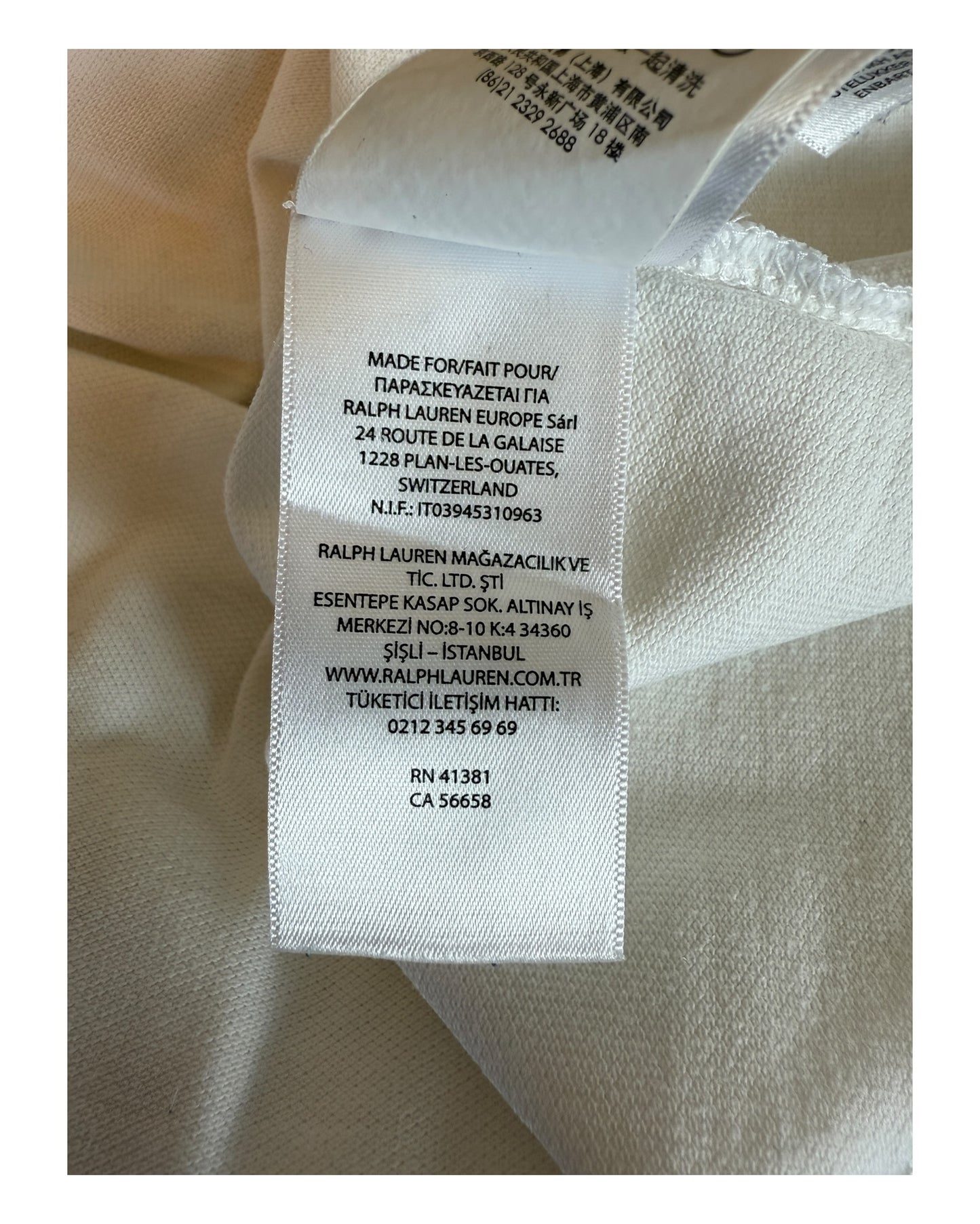 Polo Ralph Lauren Poloshirt weiß Größe M