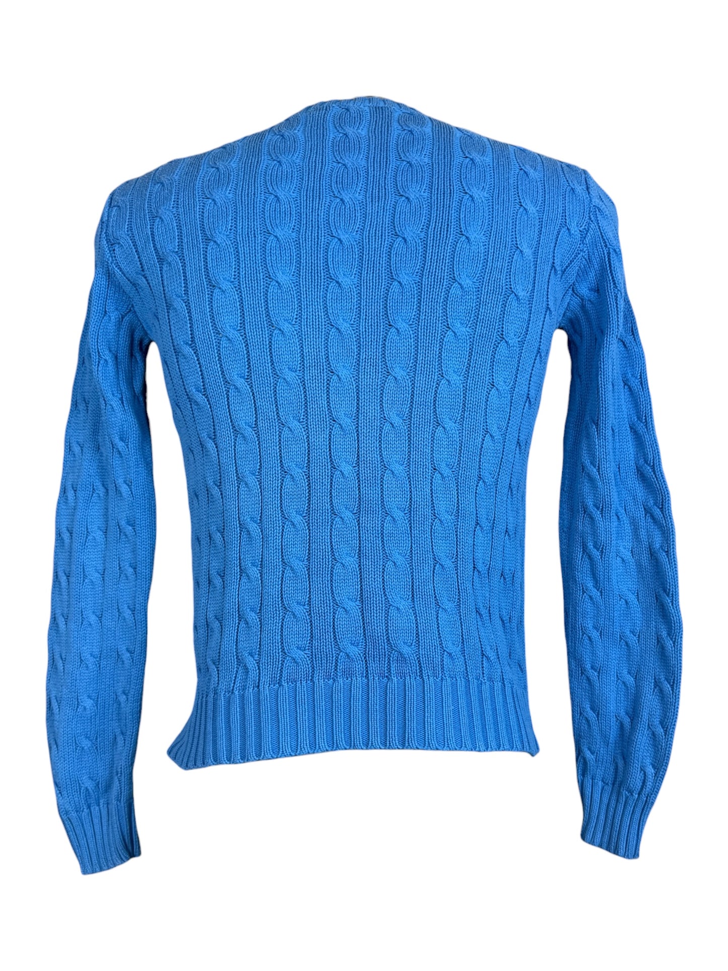 Polo Ralph Lauren Zopfmuster Pullover blau Größe S