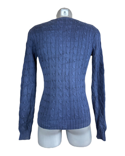 Polo Ralph Lauren Zopfmuster Pullover marineblau Größe M