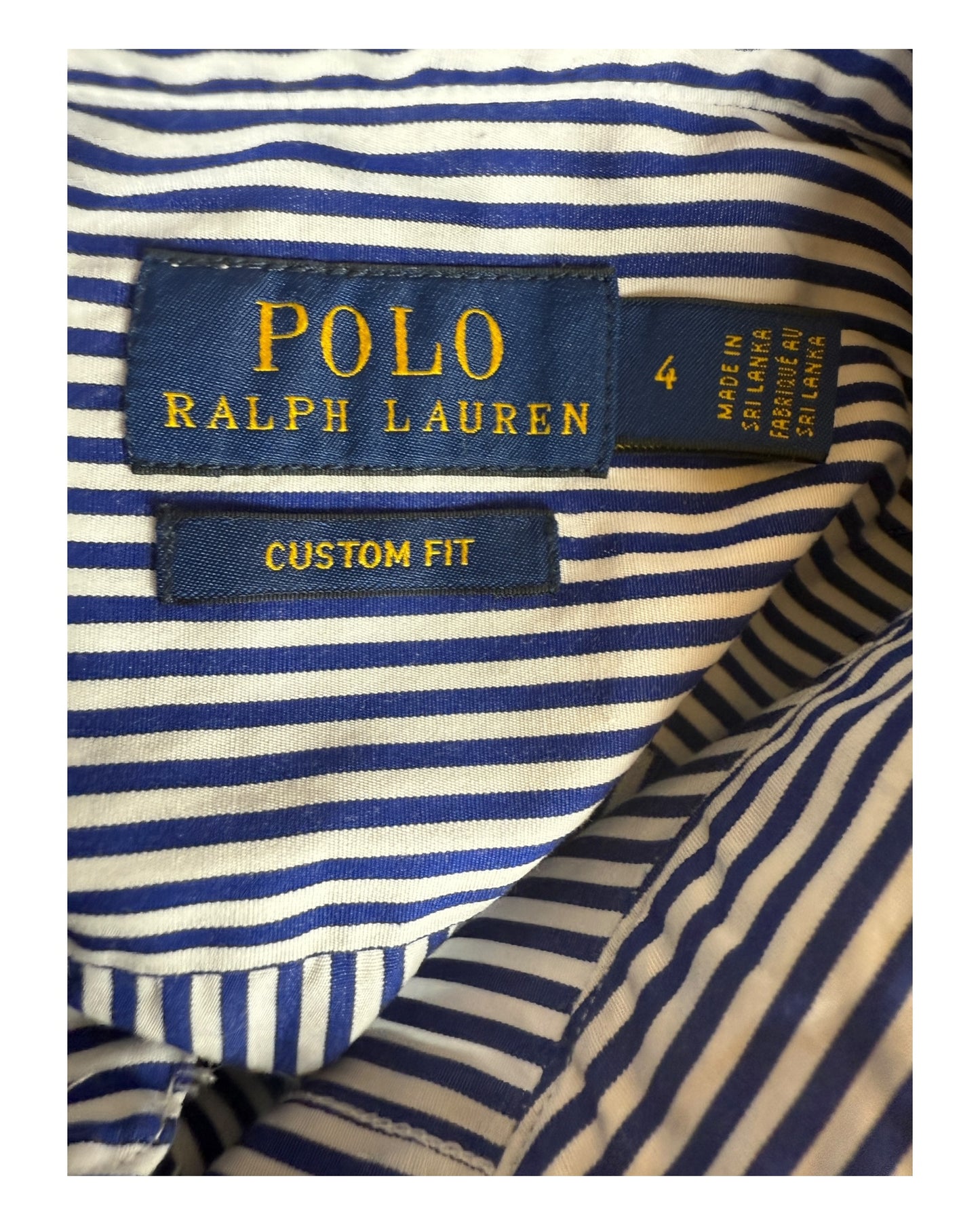 Polo Ralph Lauren Bluse blau weiß gestreift Größe S