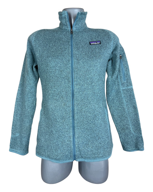 Patagonia Fleece Jacke kobaltgrün Größer M