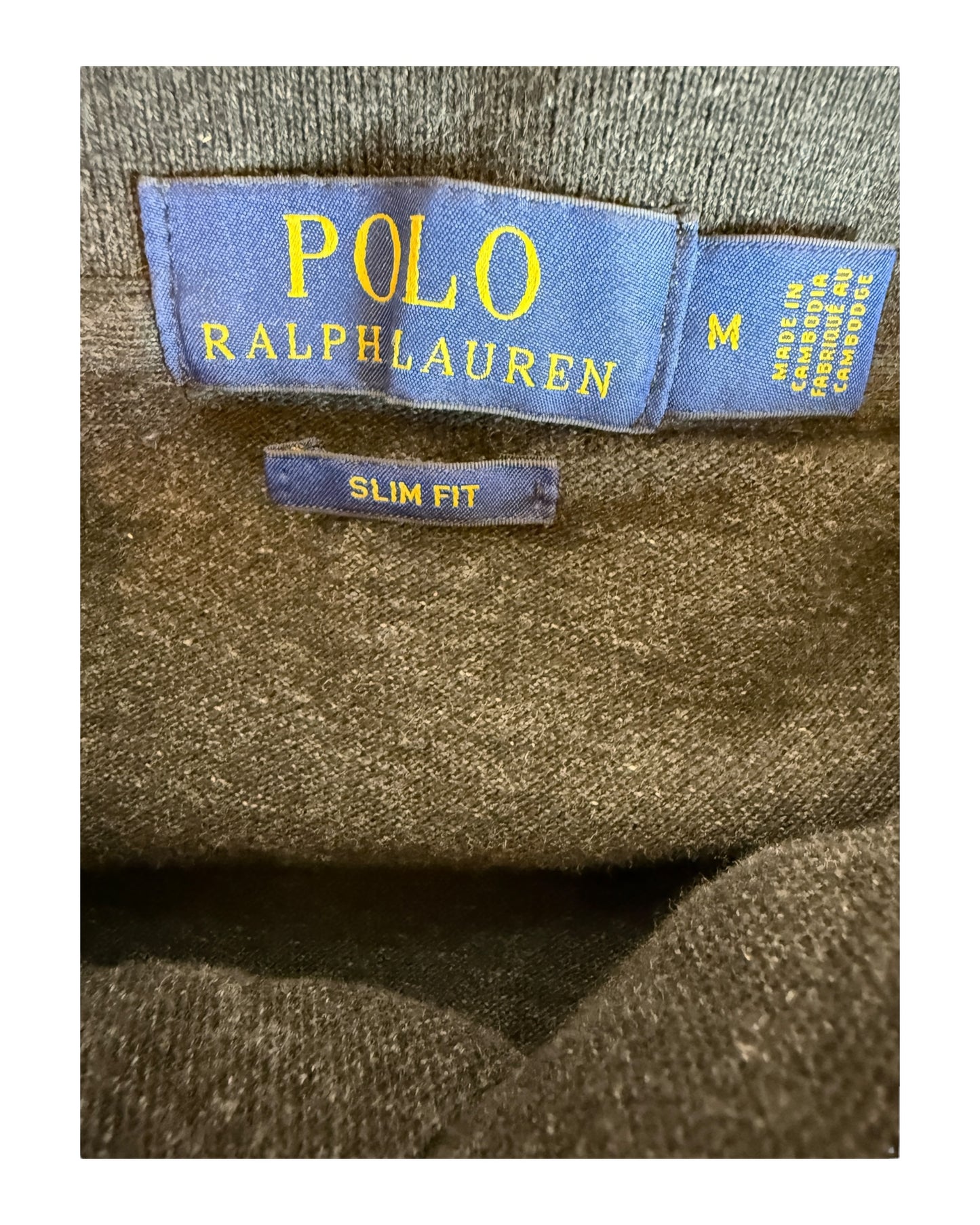 Polo Ralph Lauren Poloshirt schwarz meliert Größe M