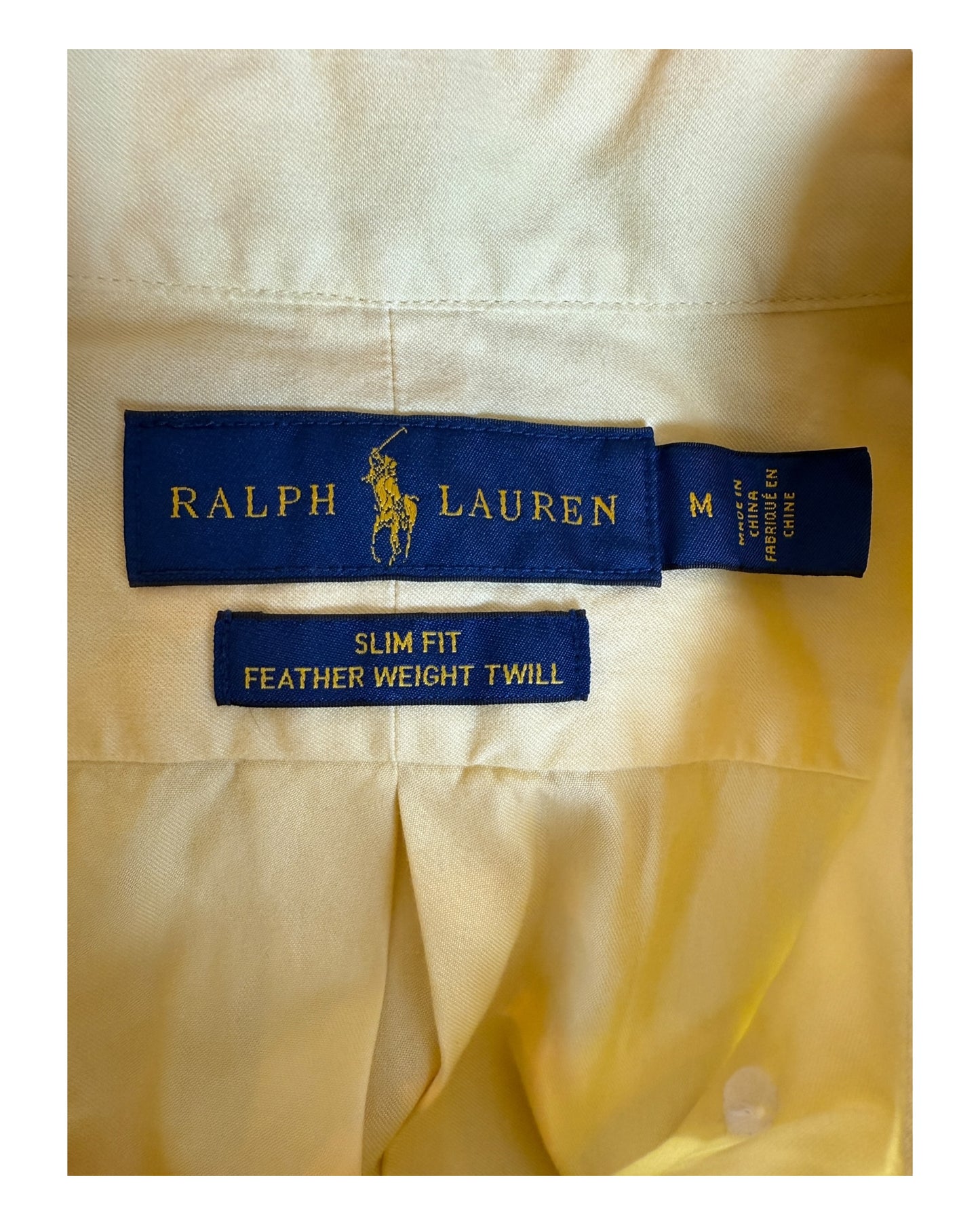 Polo Ralph Lauren Hemd gelb Größe M
