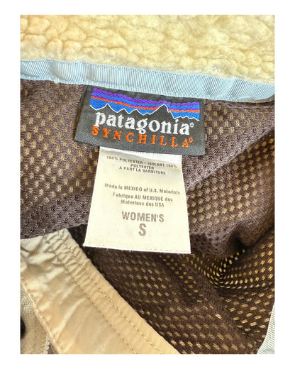 Patagonia Fleece Jacke creme Größe S