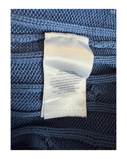 Polo Ralph Lauren Zopfmuster Pullover blau Größe M