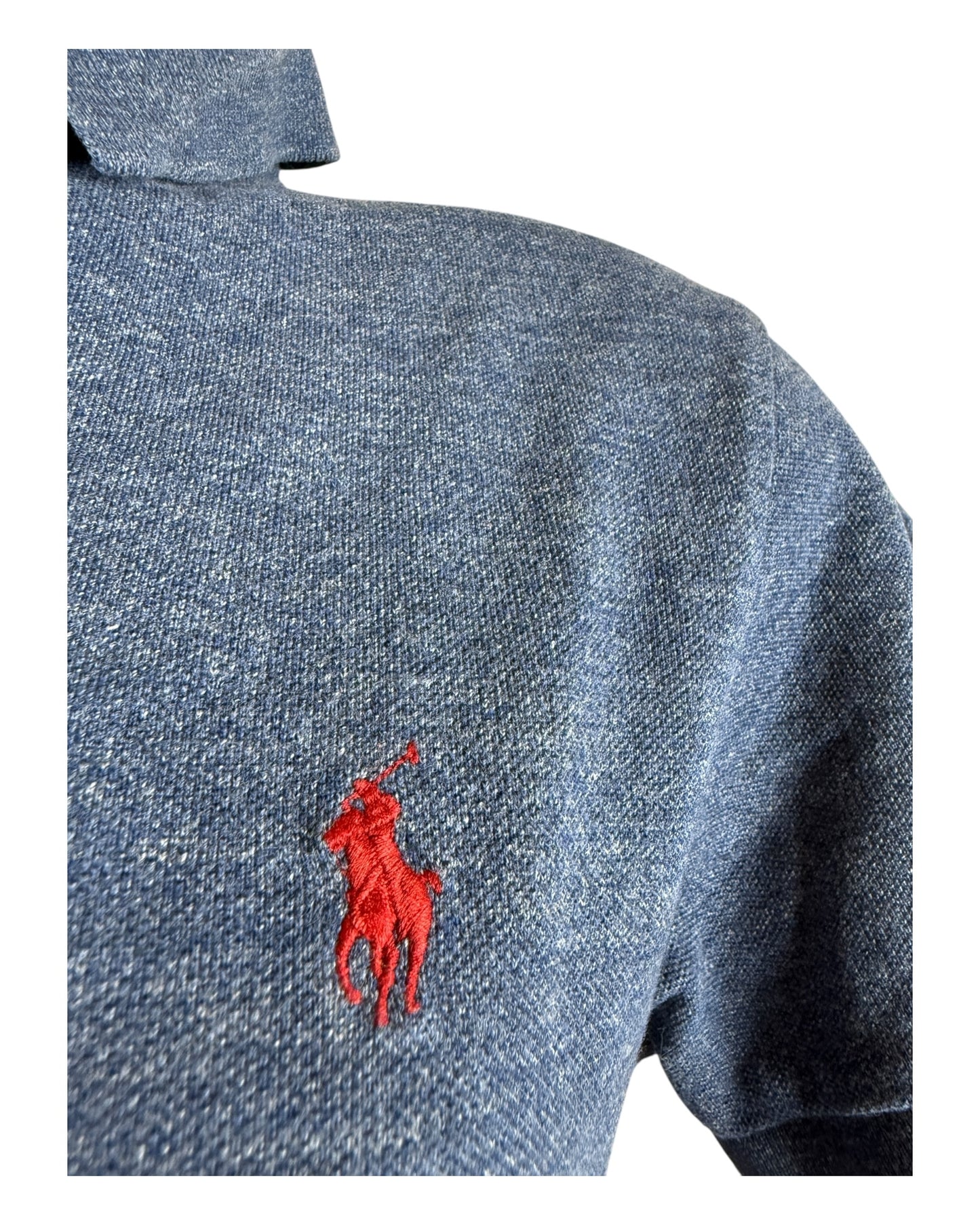 Polo Ralph Lauren Poloshirt blau meliert Größe M