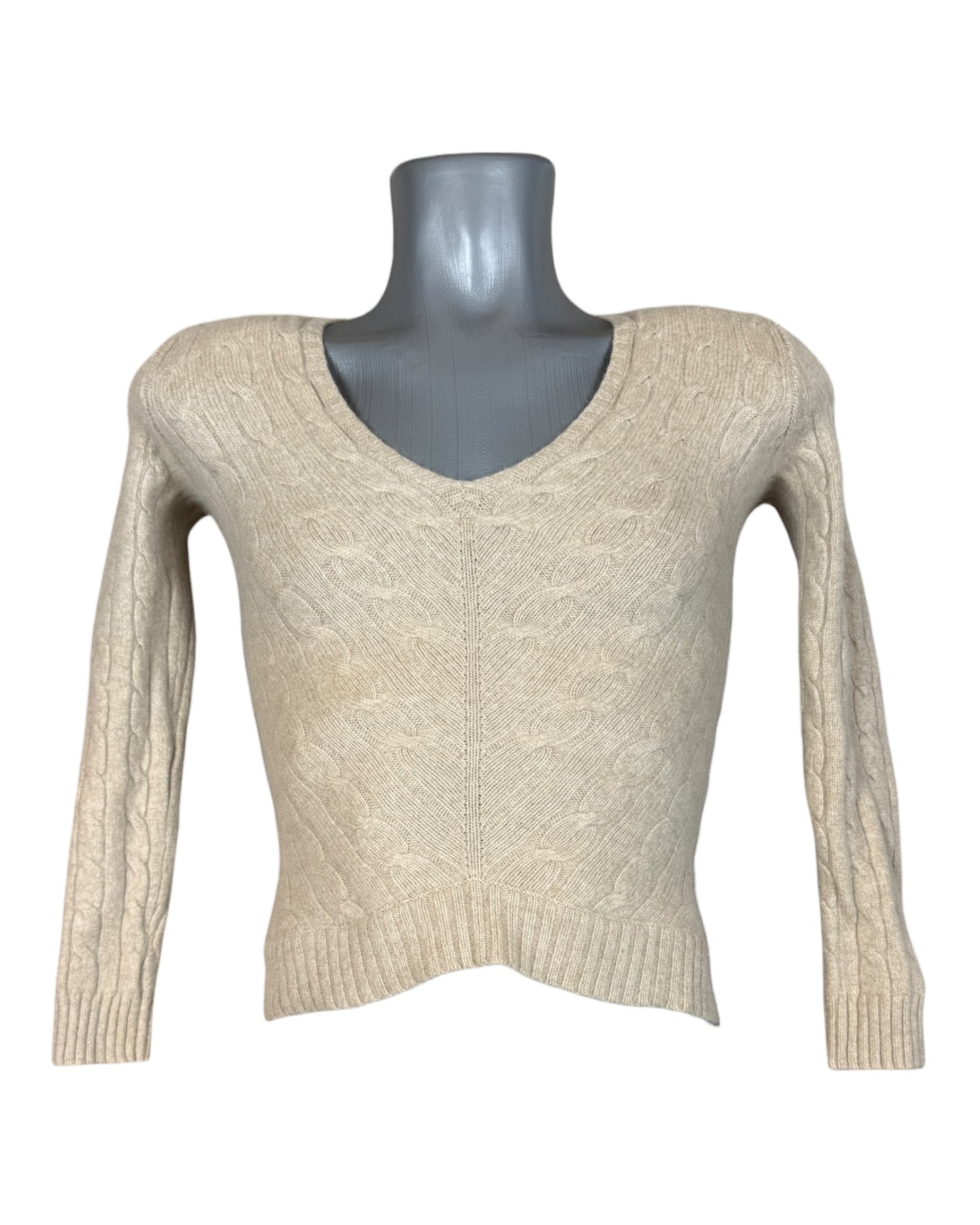 Polo Ralph Lauren Zopfmuster Pullover beige Größe S