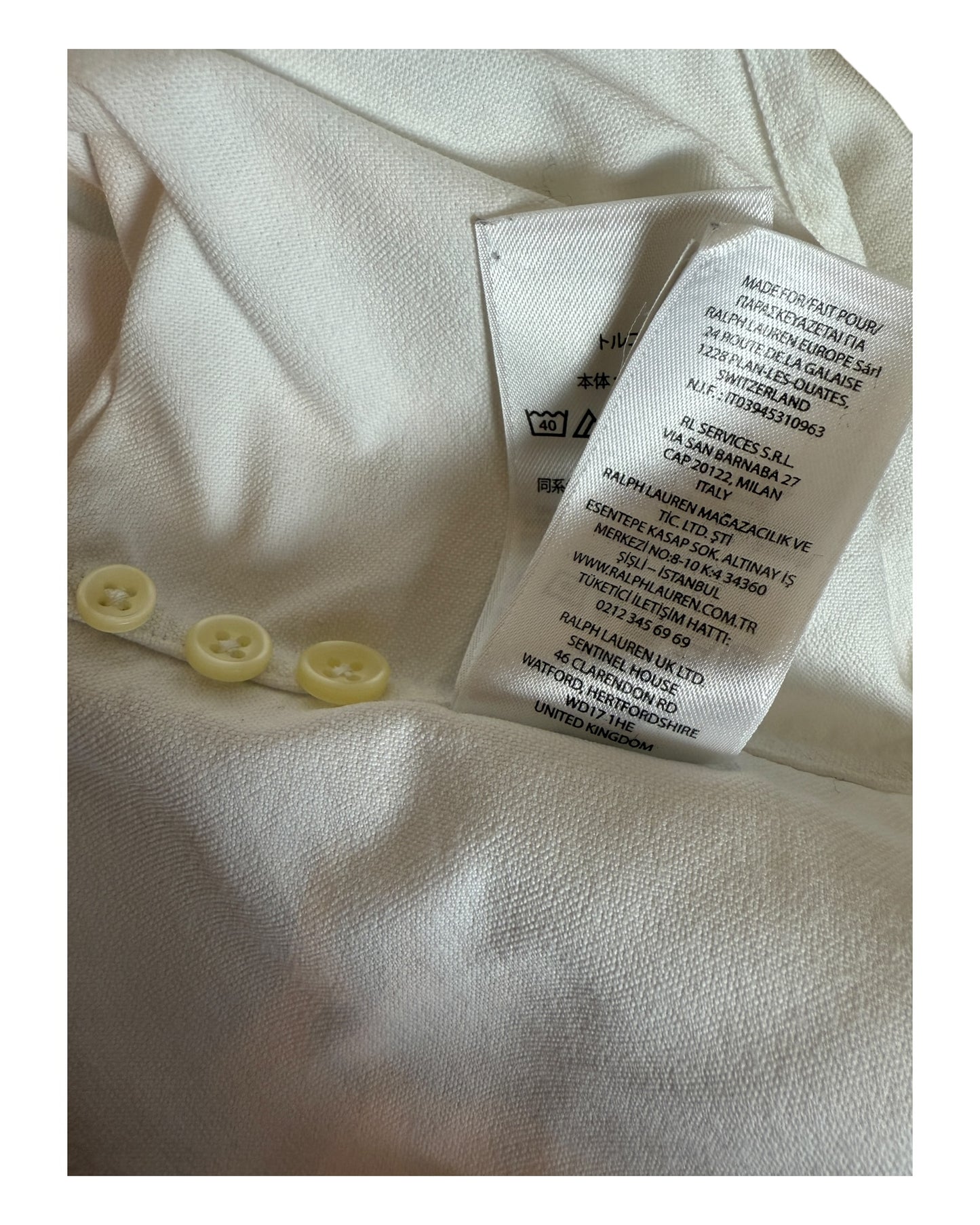 Polo Ralph Lauren Oxfordhemd weiß Größe L