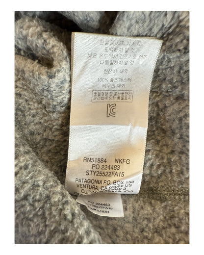 Patagonia Fleece Half Zip Pullover grau Größe L