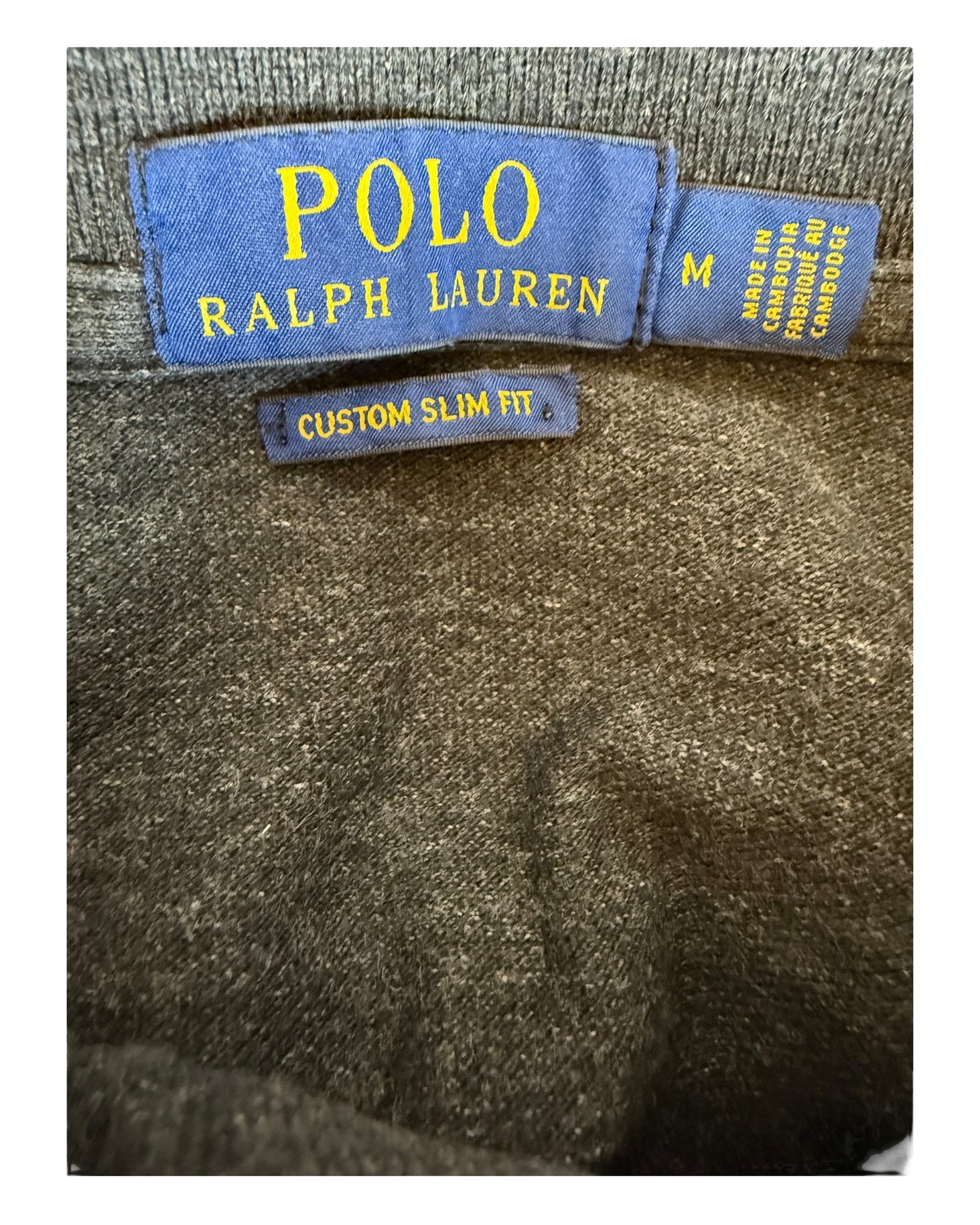 Polo Ralph Lauren Poloshirt schwarz meliert Größe M
