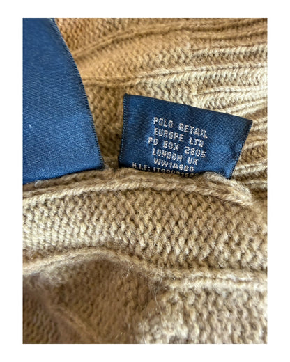 Polo Ralph Lauren Zopfmuster Pullover beige Größe M