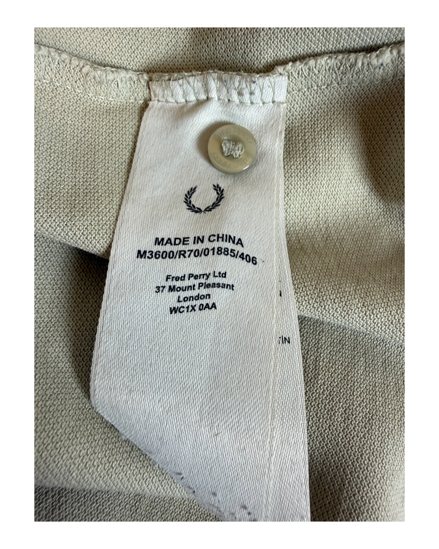 Fred Perry Poloshirt beige Größe L