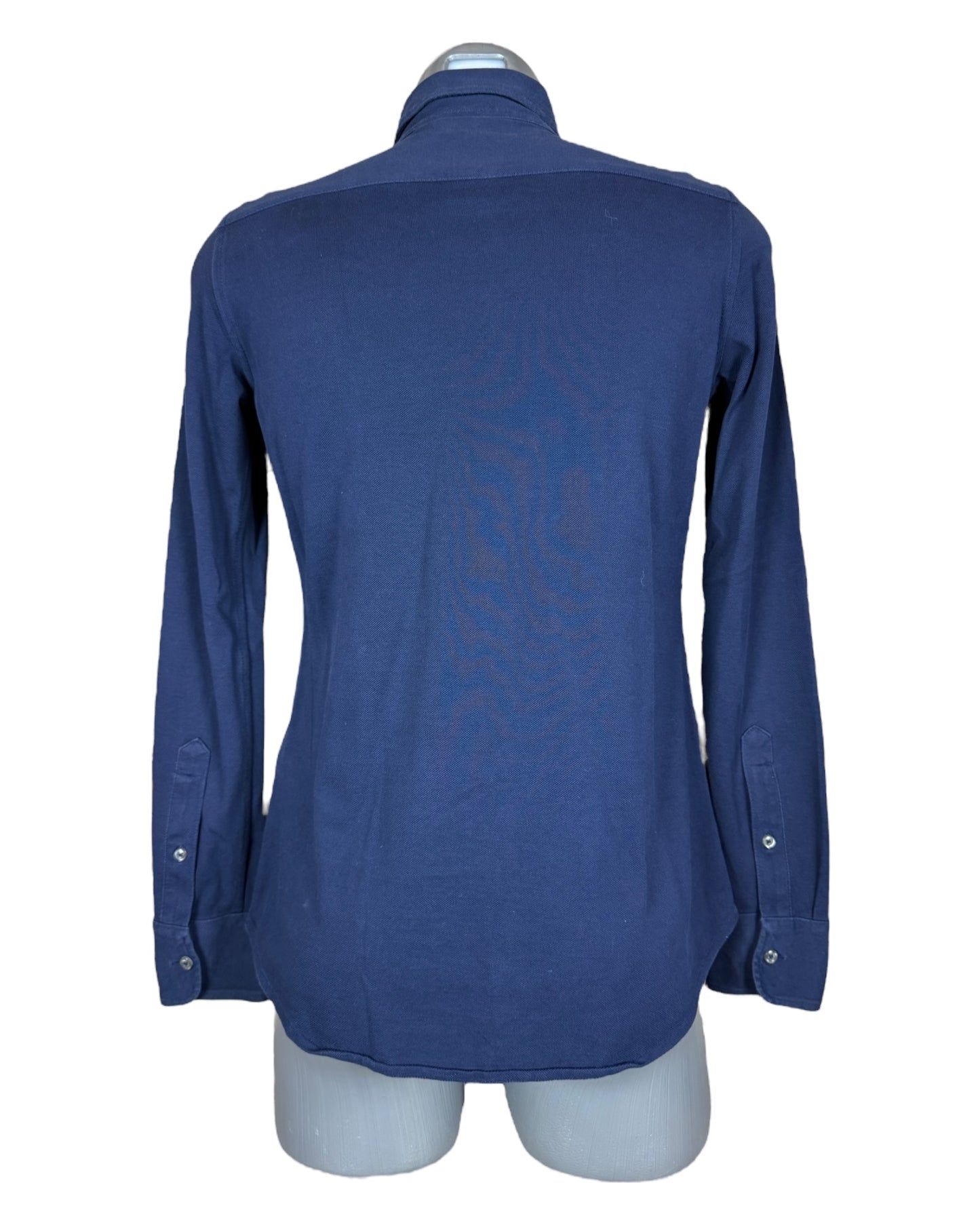 Polo Ralph Lauren Knit Oxford Bluse marineblau Größe M