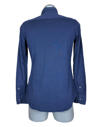 Polo Ralph Lauren Knit Oxford Bluse marineblau Größe M